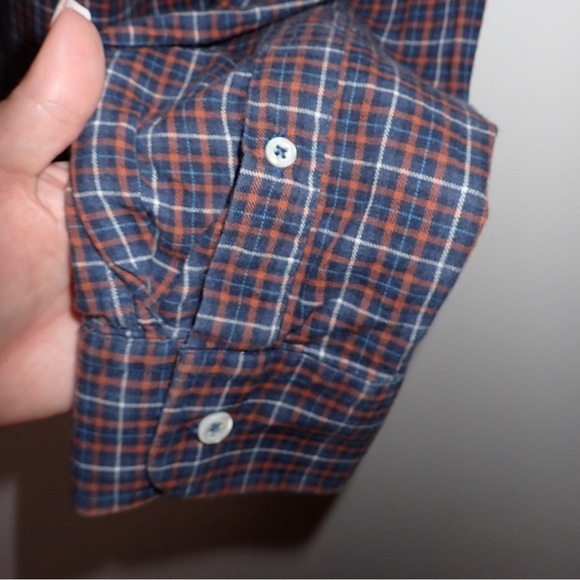 Billy Reid Standard Cut Plaid Button Up Shirt Size M - Picture 9 of 9